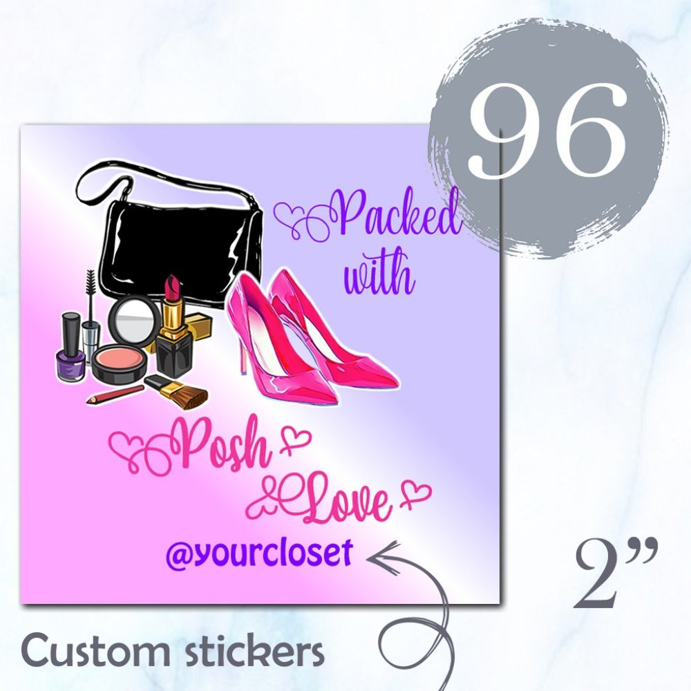 96 Thank you Stickers